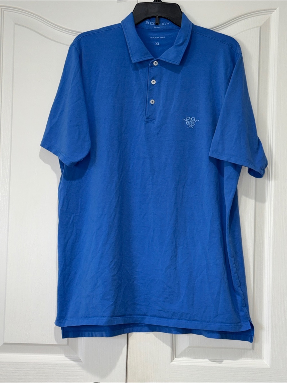 B. DRADDY PGA Tour Blue Men's Polo XL